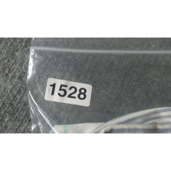 Steeplechase Shirt Men's L Blue White Striped Button-Down Causal *Read Preppy - Picture 14 of 14